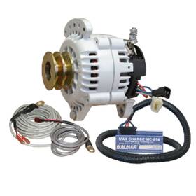 Balmar 60-yp-mc-100-dv 100a 12v Alternator 3.15 Inch Dual Foot Saddle-pulley Regulator Temp Sensor