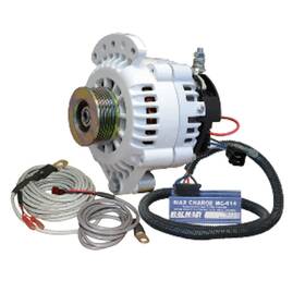 621-vup-mc-100-k6 Balmar 100a 12v Alternator 1 Foot Spindle Mnt K6 Pulley Regulator And Temp Sensor
