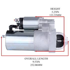 Marinepartsdistributors 6563kta5az Starter 84-98 Marine Hd 12v Pmgr Cw Mercruiser Omc 11t 30460 Inboard