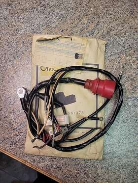 0581975 Omc Johnson Evinrude 581975 1978 85 Hp Outboard Motor Cable Wire Harness Oem Red