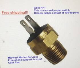 87-88031 Unbranded Velvet Drive Temperature Switch Sensor / Zf Hurth Mercruiser Marine