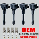 4X Oem Ignition Coil & Iridium Spark Plug For Nissan Altima Rogue Versa UF549. Fixed Price $39.76.