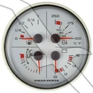 Volvo Penta Evc 4 Function White Instrument Gauge Trim Volt Fuel Temp 3885215. Fixed Price $195.99.