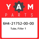 6H4-21752-00-00 Yamaha Tube, Filler 6H4217520000, New Genuine Oem Part. Fixed Price $20.16.