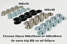M6 Shoulder Collar Washer Packs Suzuki Yamaha Kawasaki Honda Dirt Bike Plastics. Fixed Price $9.99.