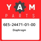 6E5-24471-01-00 Yamaha Diaphragm 6E5244710100, New Genuine Oem Part. Fixed Price $20.66.