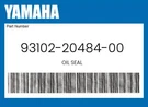 Yamaha Genuine Oil Seal 93102-20484-00. Fixed Price $9.34.